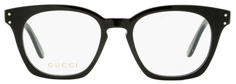 gucci gg05720|Gucci Square Eyeglasses GG0572O 006 Black 50mm 0572.